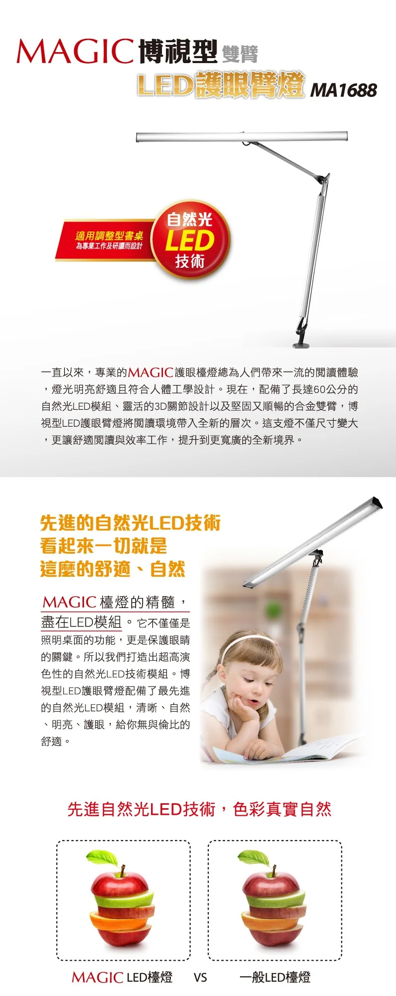 [團購檯燈] 9/30~10/6 使用10年都不壞 照顧孩子眼睛 超亮不刺眼 眼科醫生專門推薦 MAGIC大視界LED護眼檯燈（照片 71）