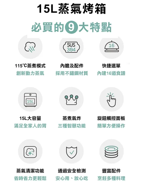 [廚具團購] 5/15~27 開團 最新版 韓國 VOTO 15公升 萬能蒸氣烤箱氣炸爐（照片 78）